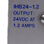 Used International Power IHB24-1.2 Power Supply 100-240VAC In, 24VDC @ 1.2A Out