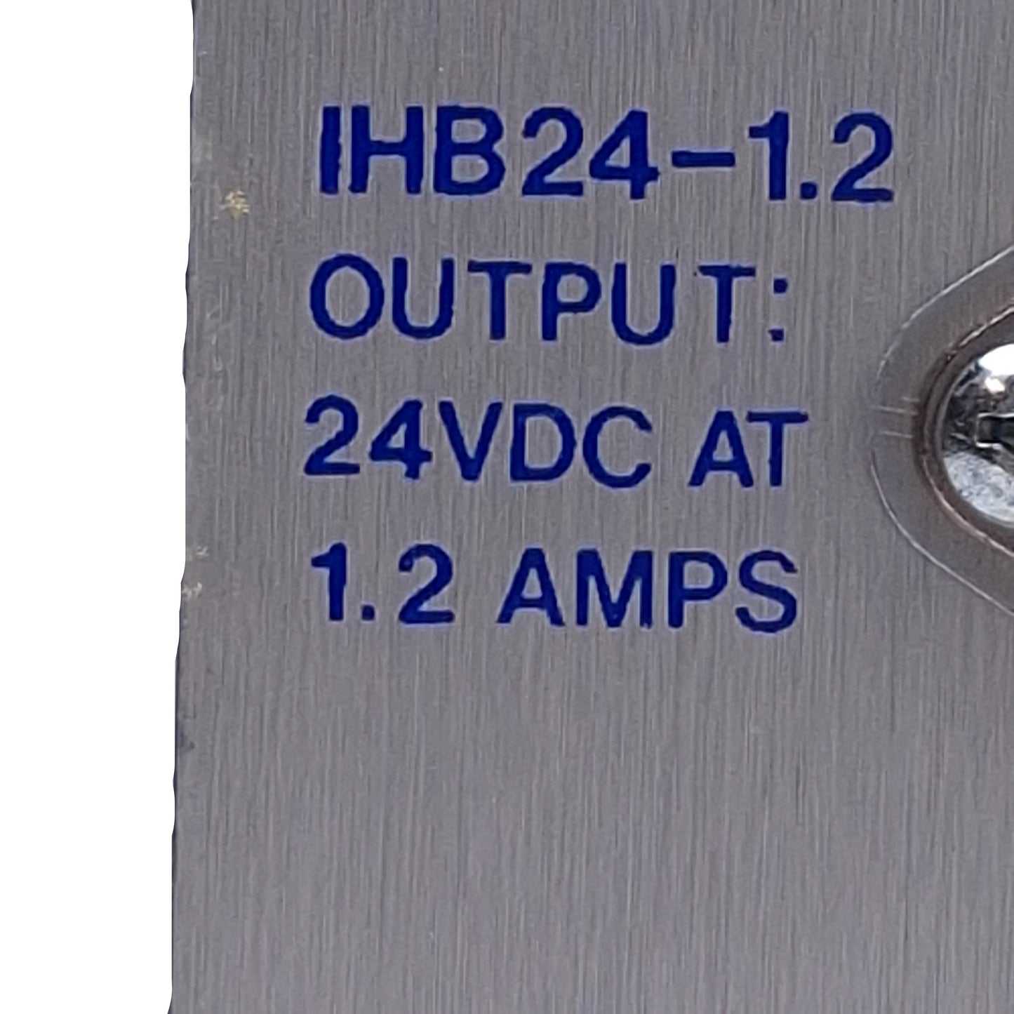 Used International Power IHB24-1.2 Power Supply 100-240VAC In, 24VDC @ 1.2A Out