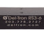 Used Del-Tron RS3-6 Crossed Roller Slide, 6in Travel, 2.62in x 9in *Milled Corner*