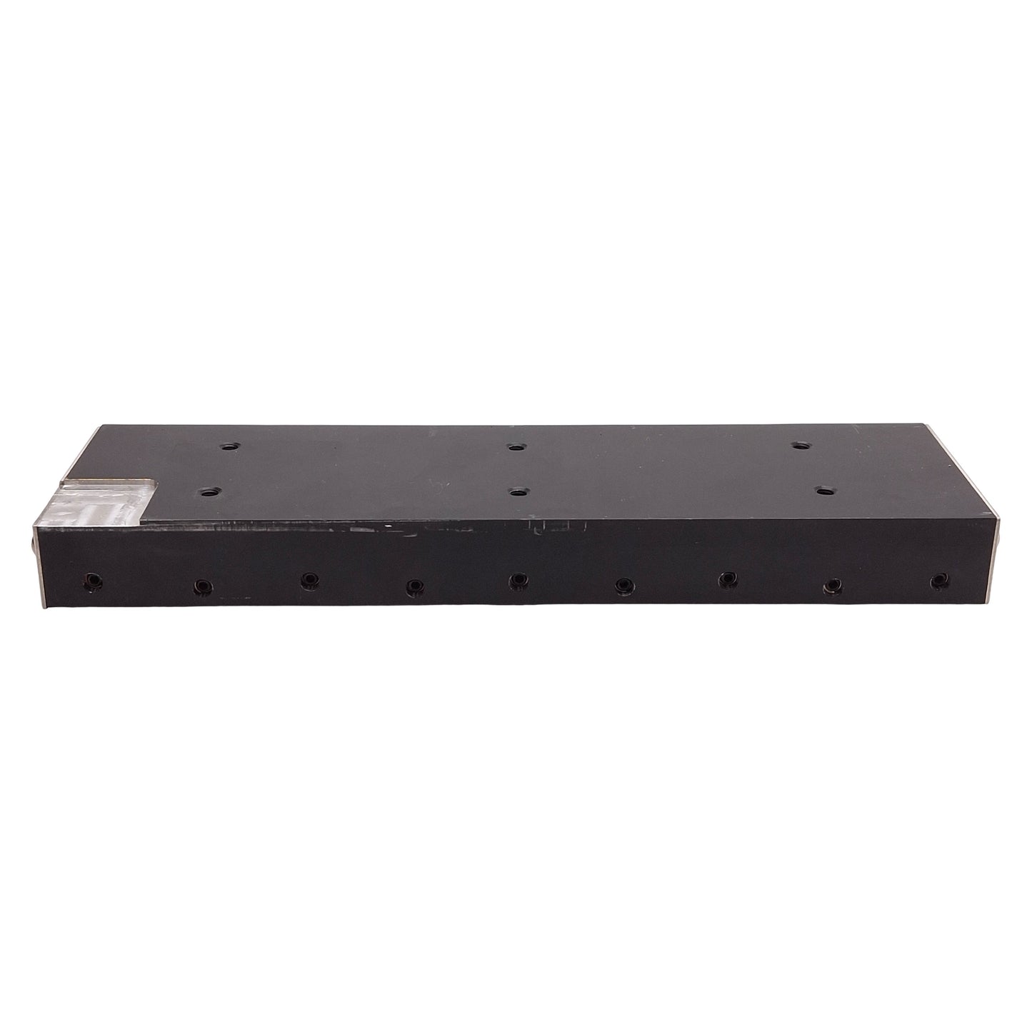 Used Del-Tron RS3-6 Crossed Roller Slide, 6in Travel, 2.62in x 9in *Milled Corner*