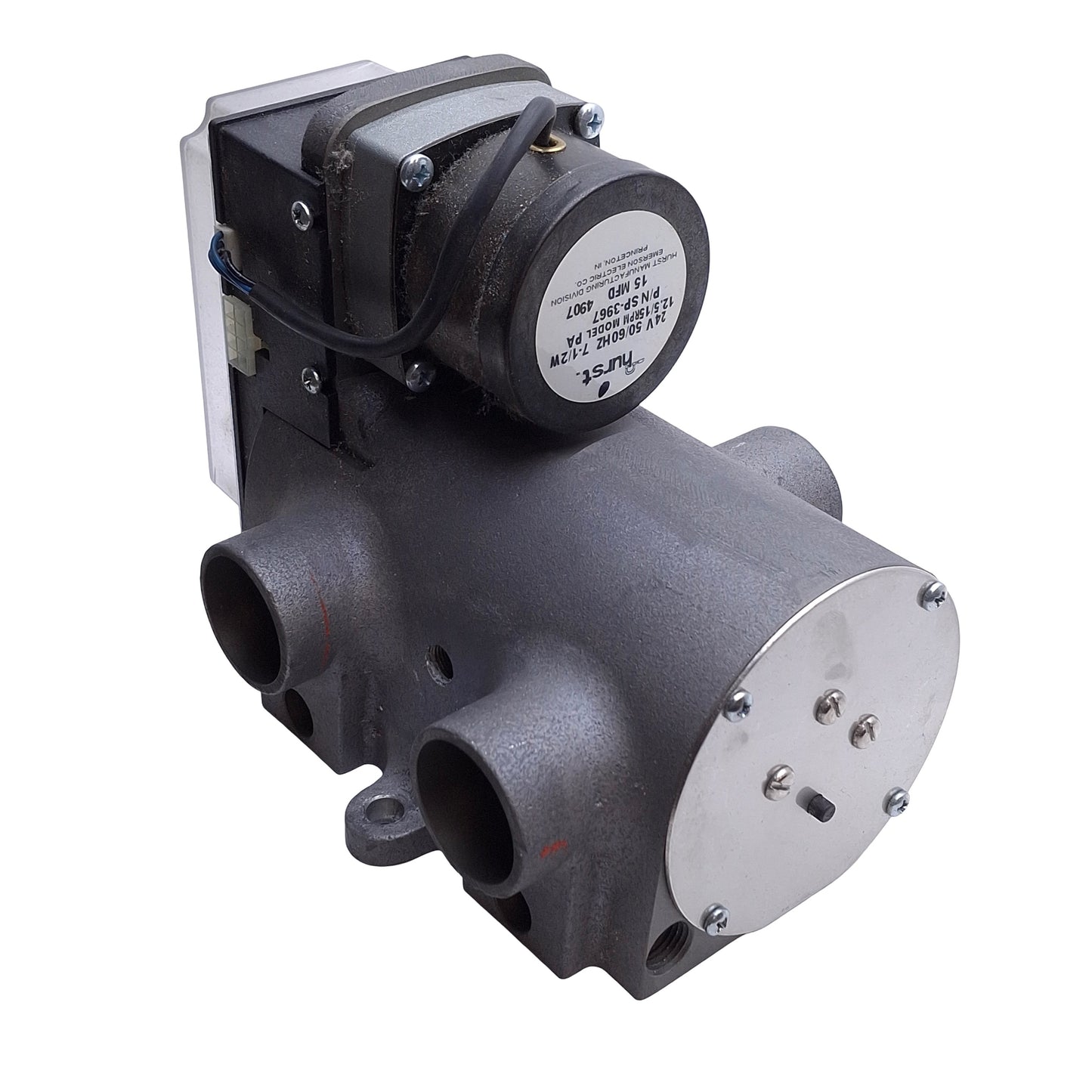 Used Dri-Air 84934 Rev 2 Actuated 2-Zone Valve For Dryer w/Hurst SP-3910 Motor 24VAC