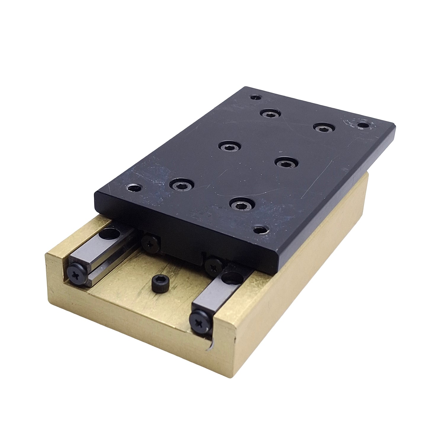 Used Deltron NBT-4125A Crossed Roller Slide, Travel: 80mm, 125mm x 80mm x 35mm