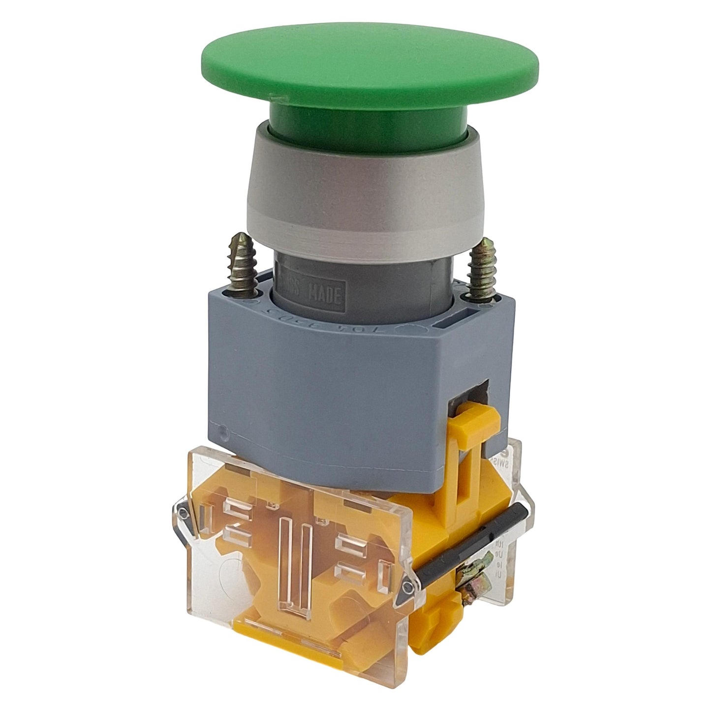 Used EAO 704.900.1 Green Momentary Push Button Switch, ø22mm, 1NO, 10A 600VAC Max