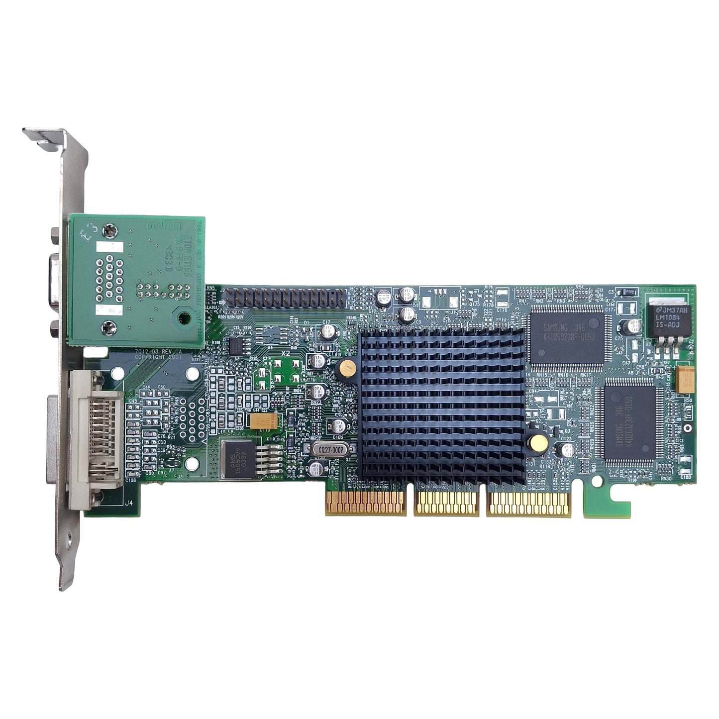 Used Matrox G55+MDHA32DB Video Card 32MB DDR Memory, 2048x1536/1600x1200, ATX