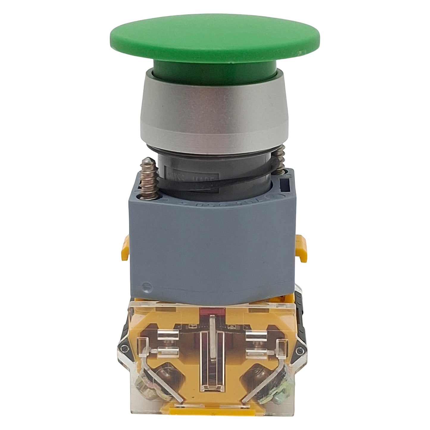 Used EAO 704.900.5 Green Momentary Push Button Switch, ø22mm, 1NC/1NO, 10A 500VAC Max