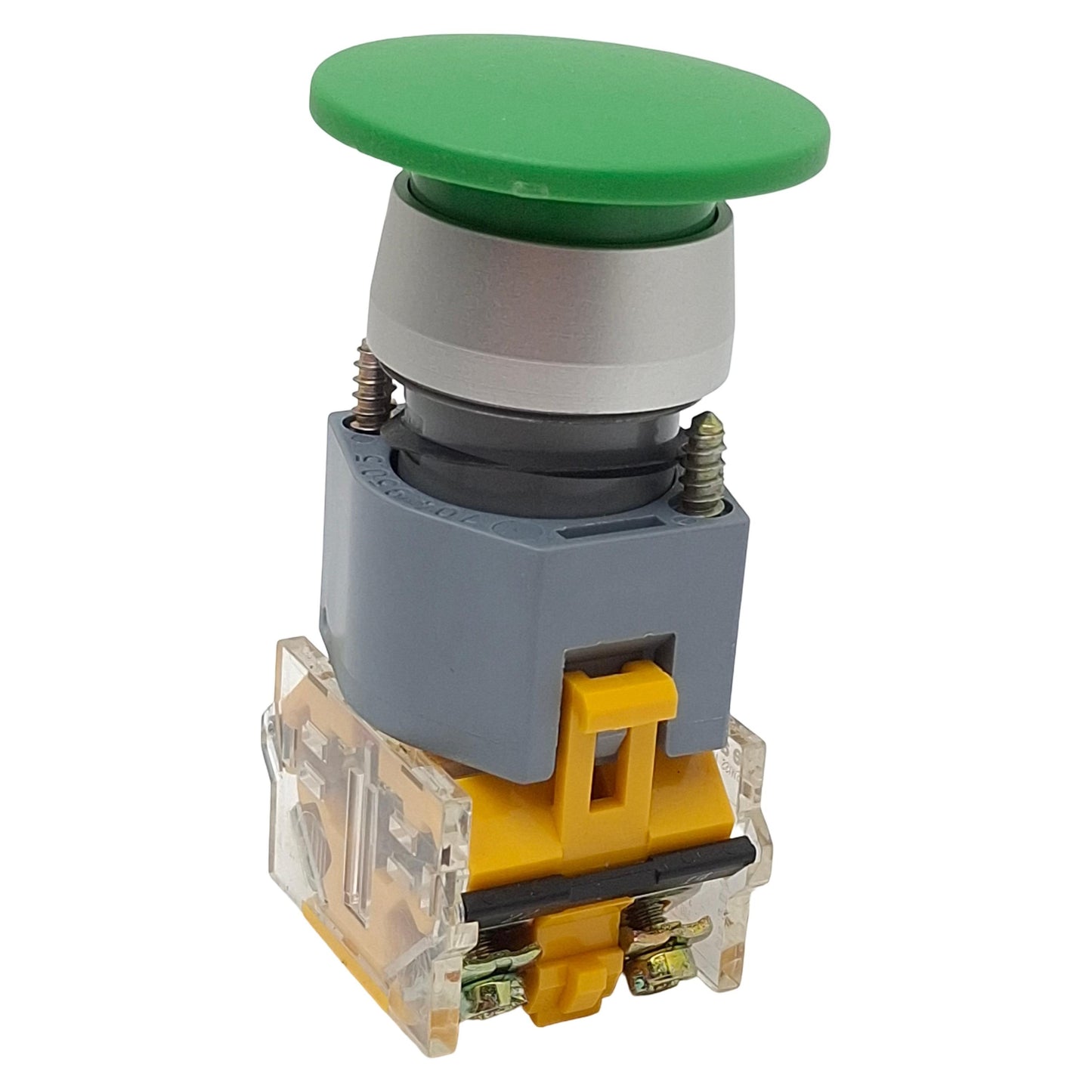 Used EAO 704.900.5 Green Momentary Push Button Switch, ø22mm, 1NC/1NO, 10A 500VAC Max