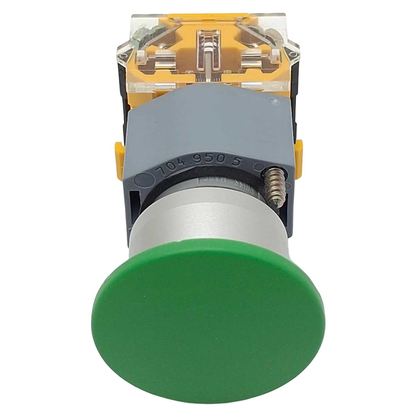 Used EAO 704.900.5 Green Momentary Push Button Switch, ø22mm, 1NC/1NO, 10A 500VAC Max