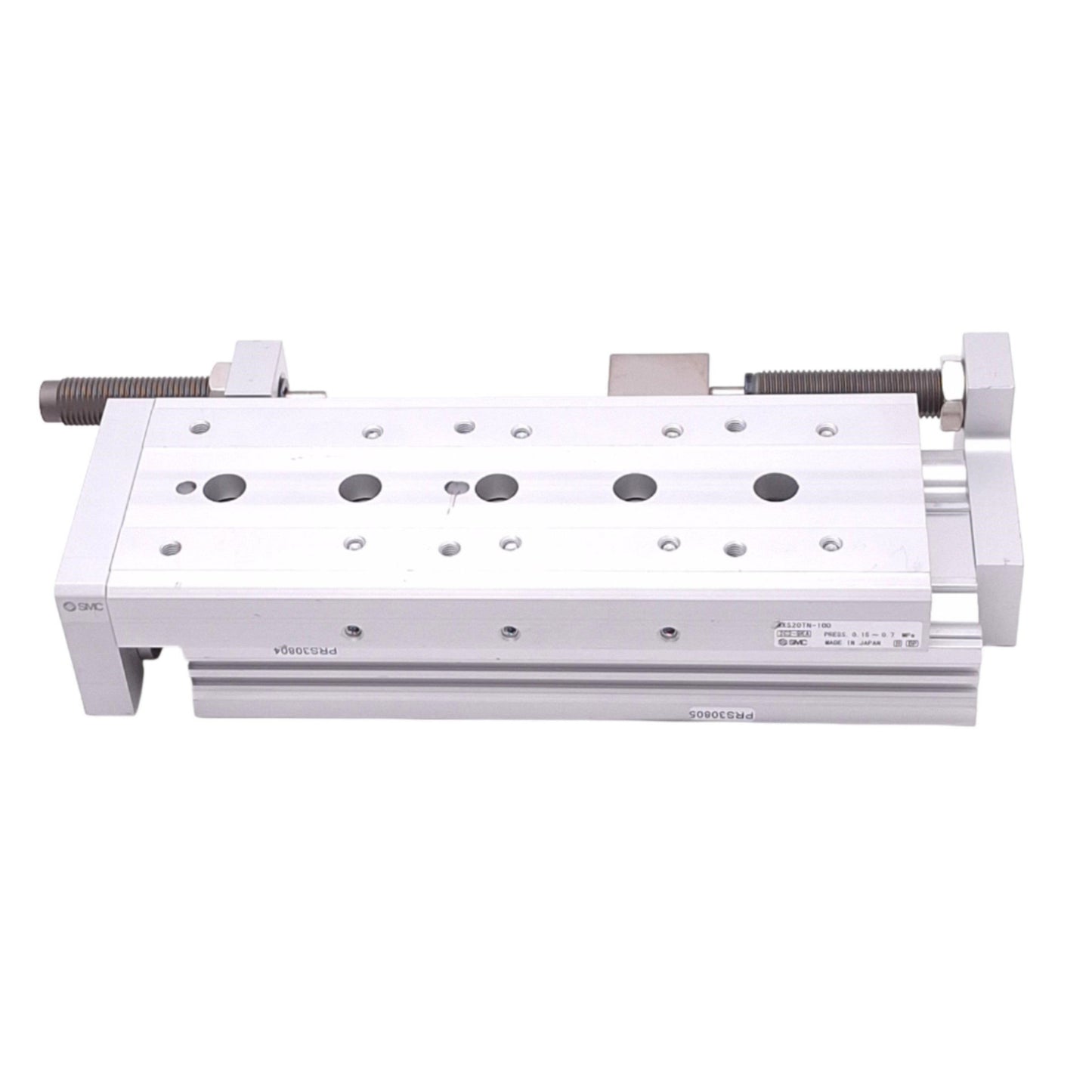 Used SMC MXS20TN-100 Guided Cylinder, 20mm Bore, 100mm Stroke, 1/8 NPT, 0.7MPa