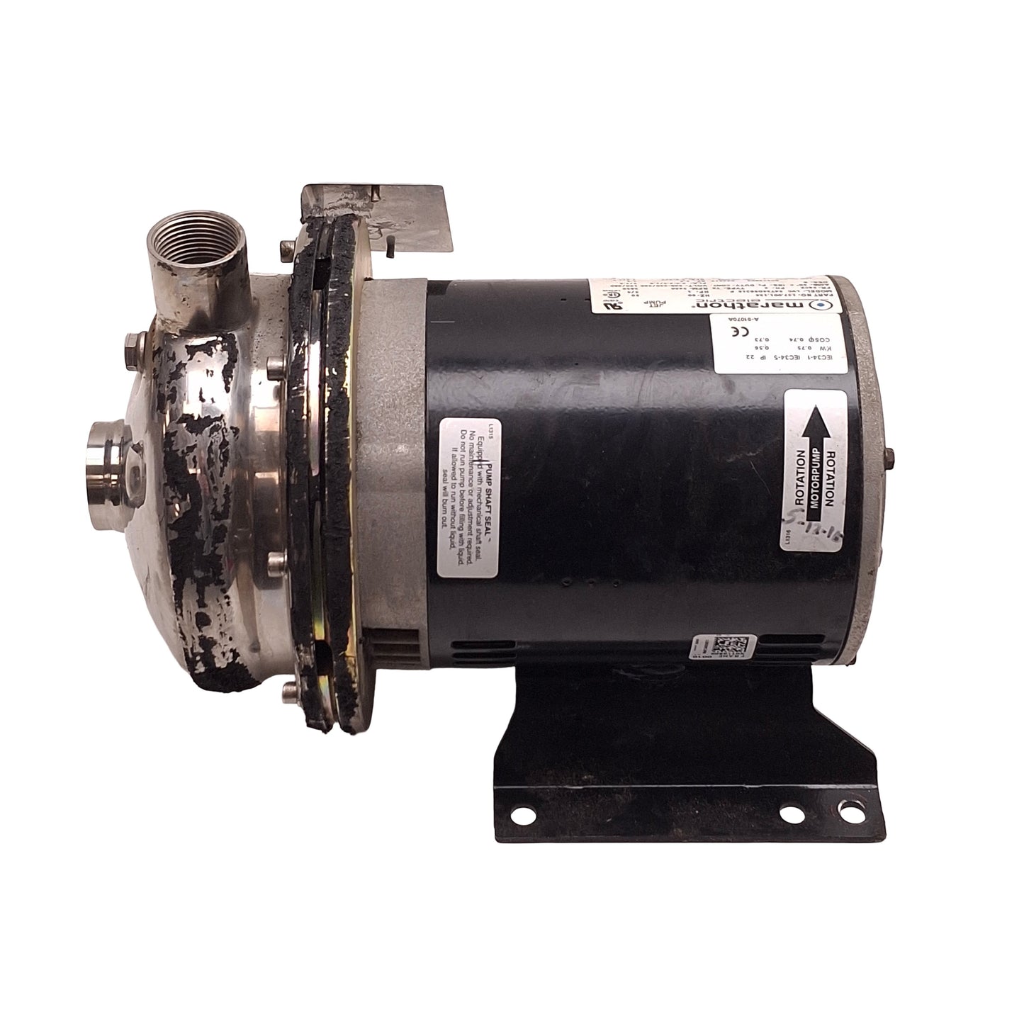 Used Scot ACS Group MP231AS 1.25x1 Electric Pump, 1HP ODP, 208-230/460V 3-PH 60Hz