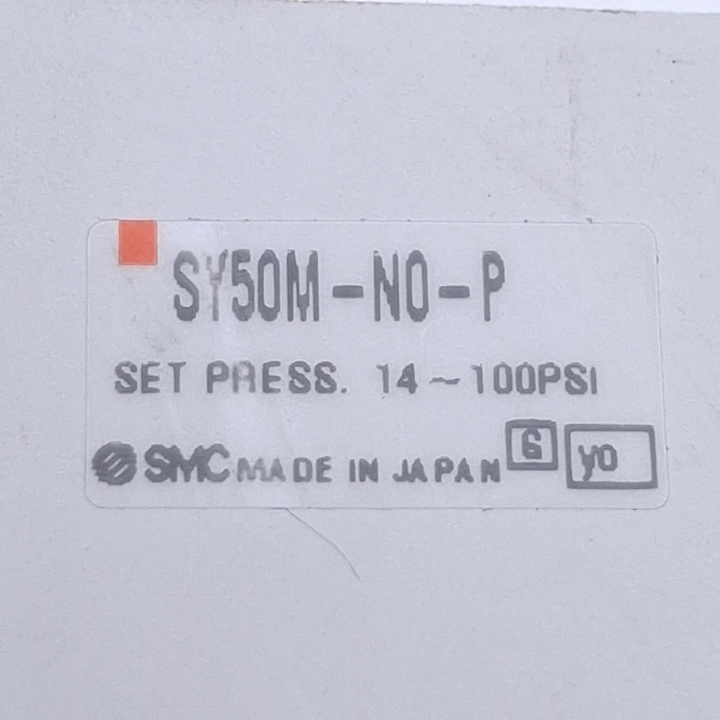 Used SMC SY50M-N0-P Solenoid Valve Regulator Module, Set 14-100psi, W/ 0-150psi Gauge