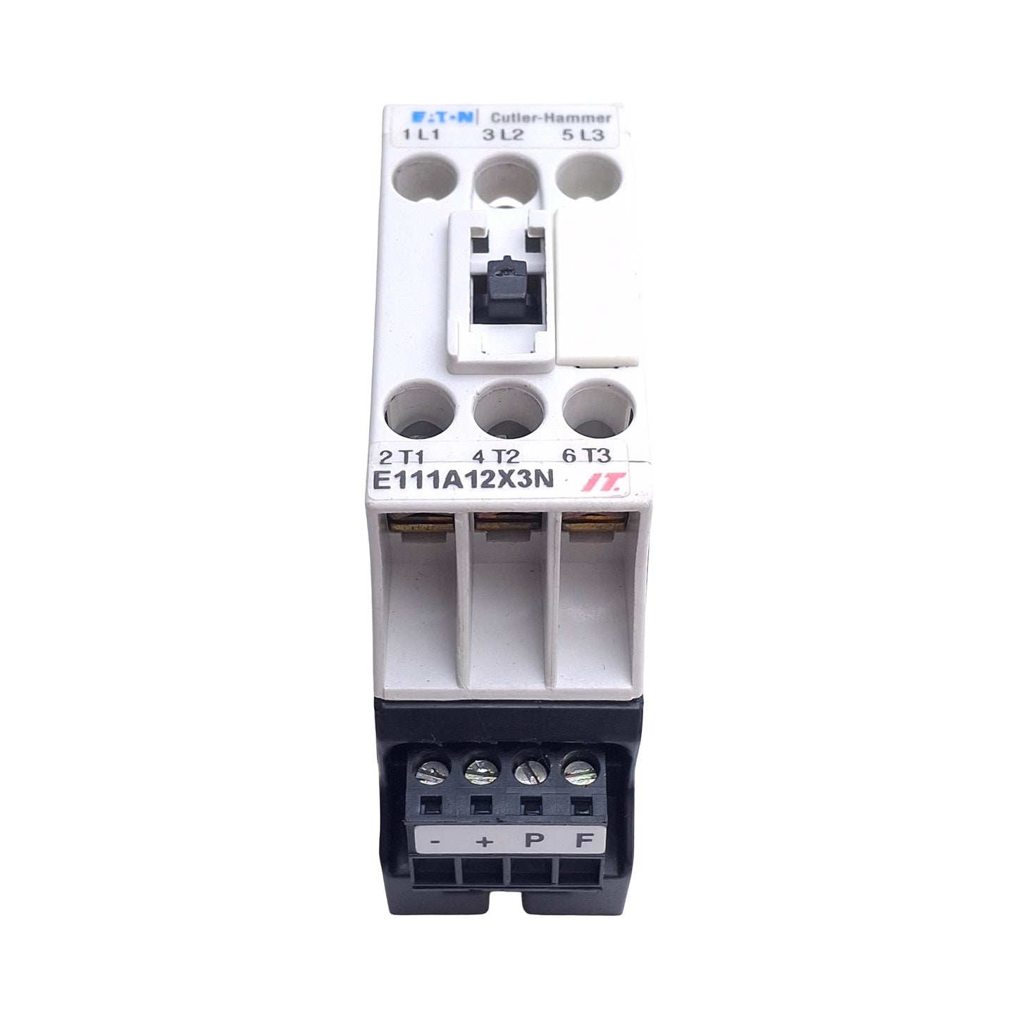 Used Eaton Cutler Hammer E111A12X3N Motor Control Contactor 12A 600VAC, 24VDC Coil