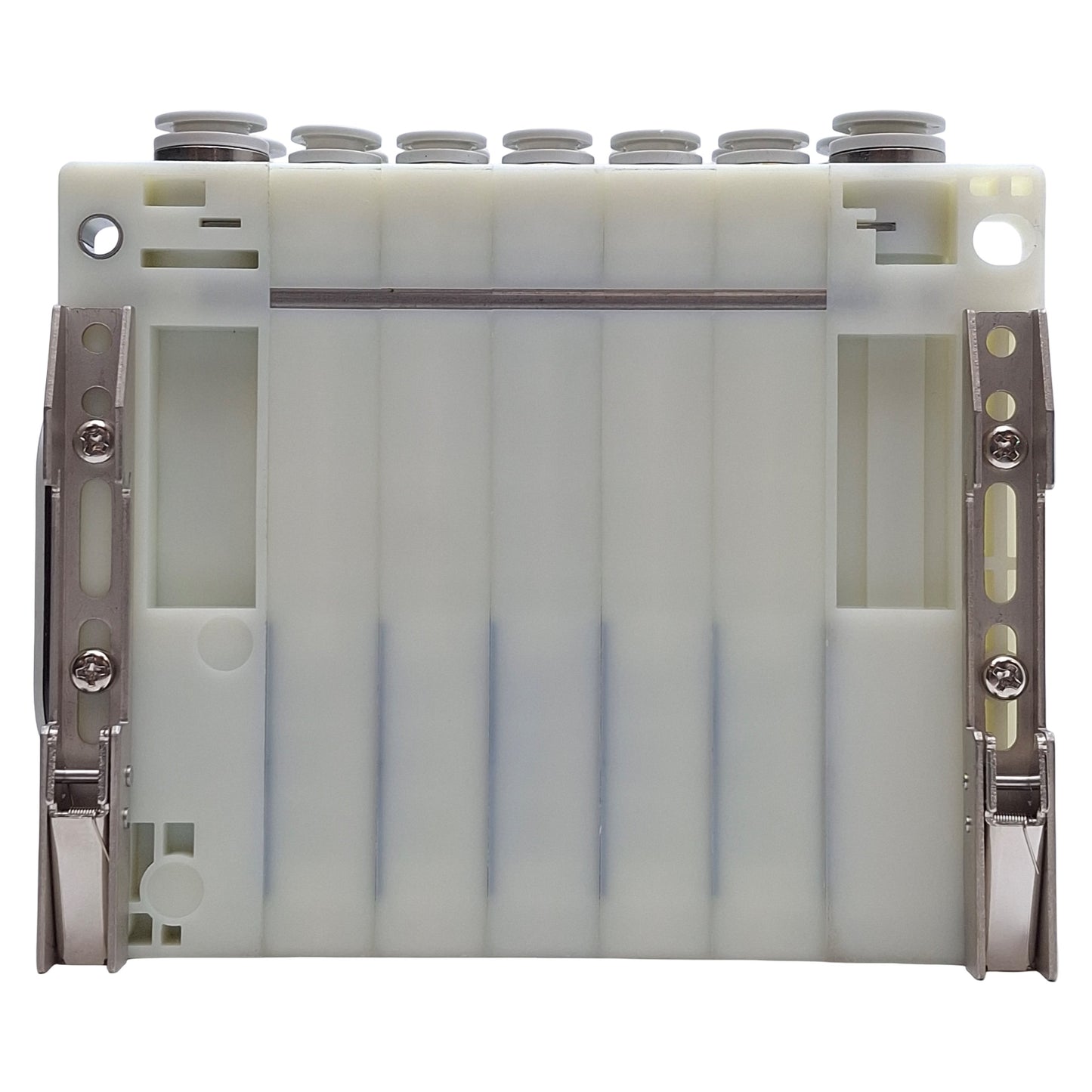 Used SMC SS5Y5-10S0-05B-C6 Manifold Base 5-Stations, ø6mm One-Touch, DIN Rail