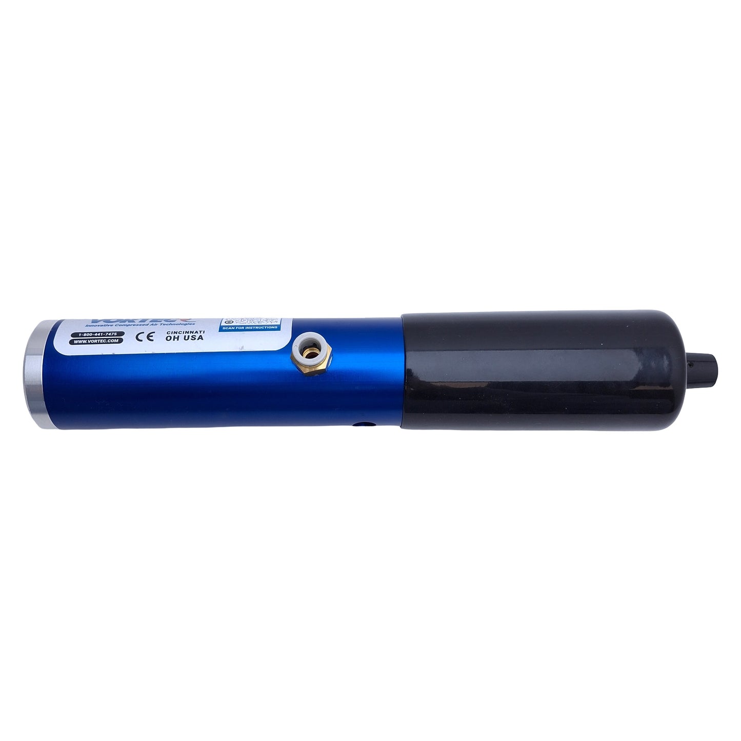 Used Vortec 610 Adjustable Cold Air Gun, 900 BTU/hr Cooling, -10°F, 1/4" NPT, 15 SCFM