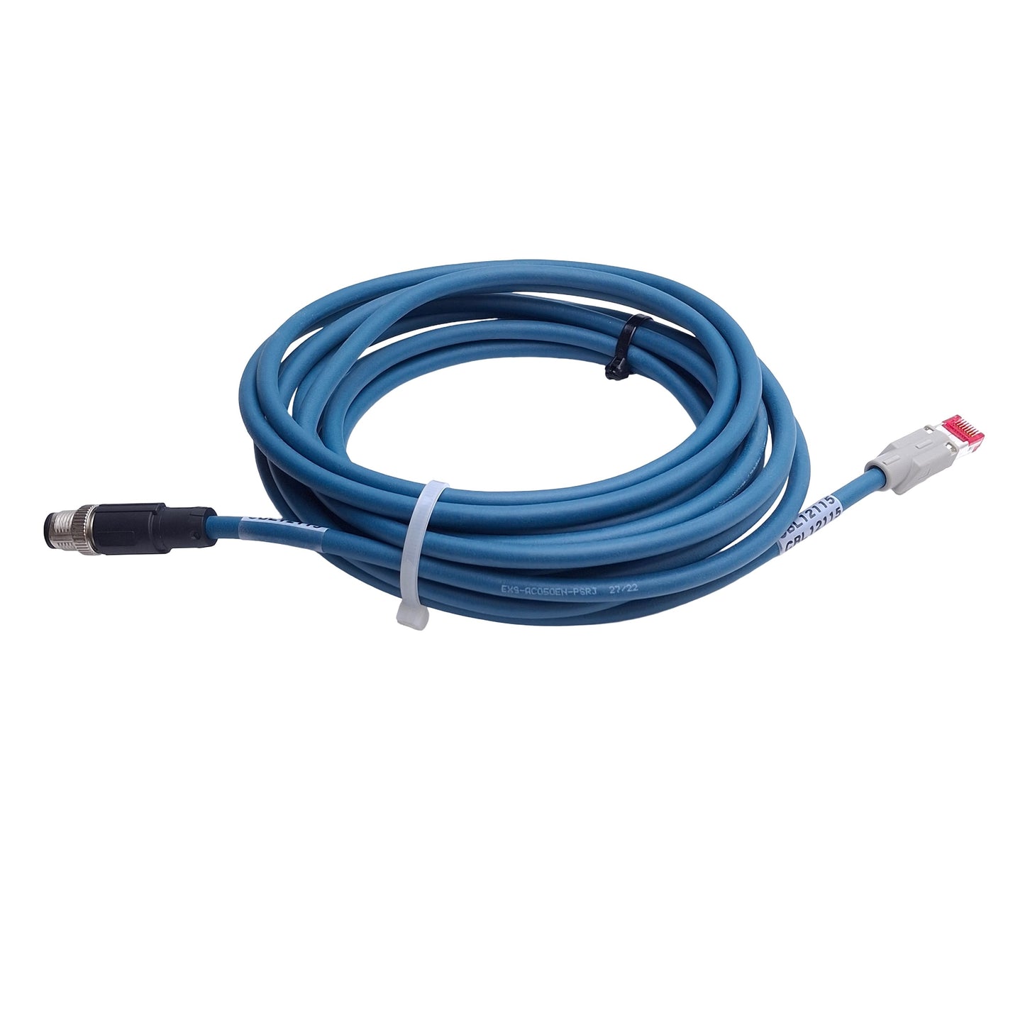Used SMC EX9-AC050EN-PSRJ EX300 Serial Interface Connection Cable RJ45, M12 4-Pin, 5m