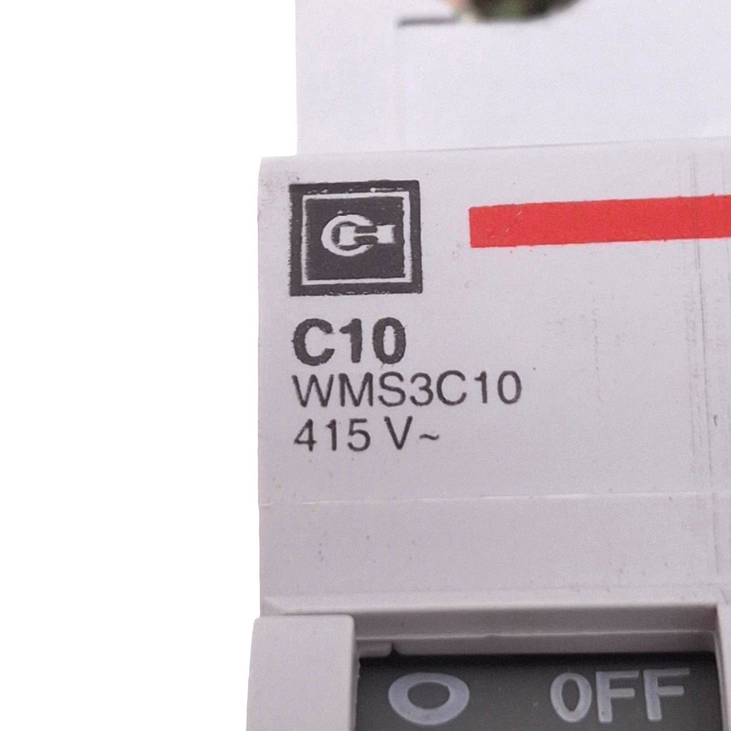Used Cutler-Hammer WMS3C10 Circuit Breaker, 3-Pole 10A, 415VAC Max, DIN Rail