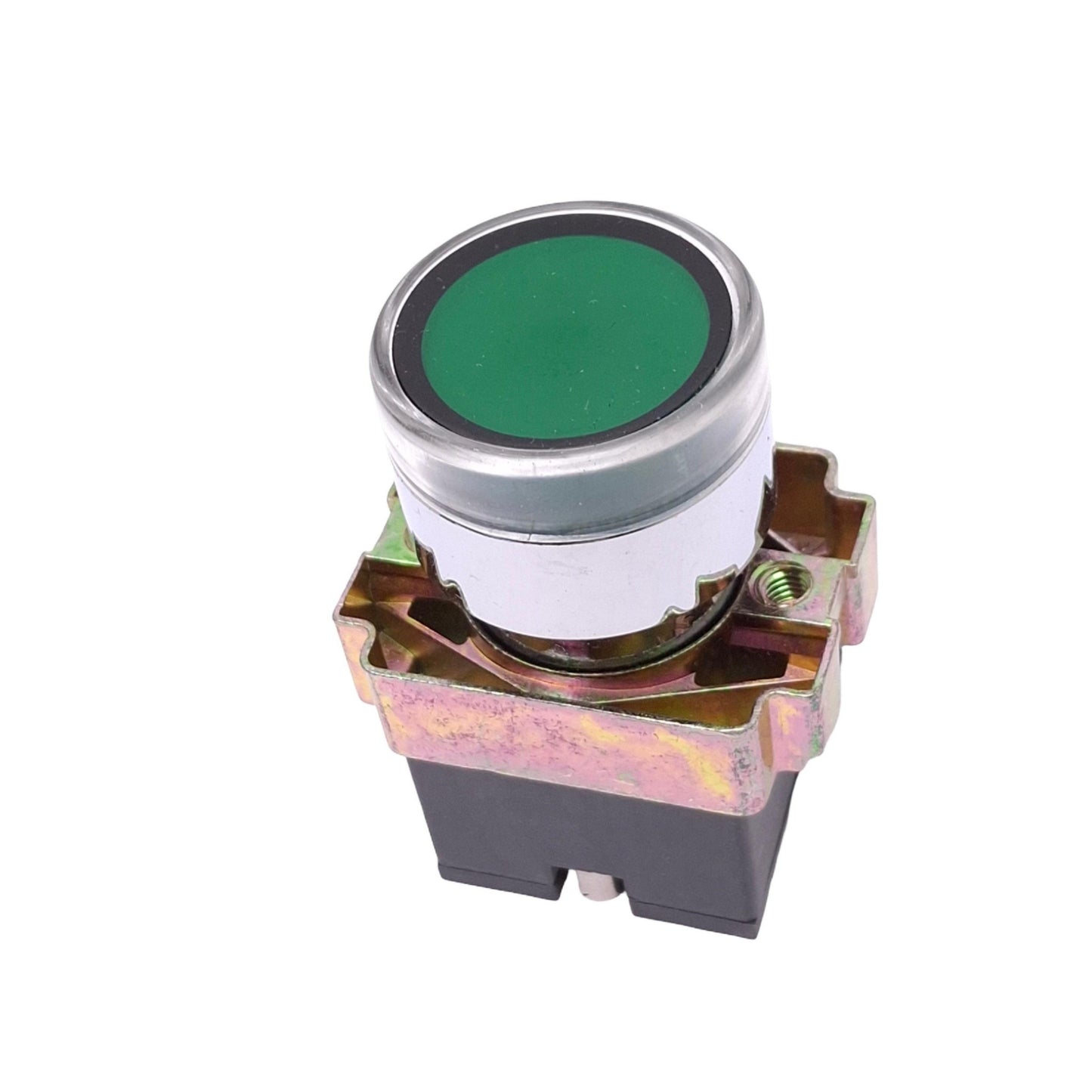 New Altech 2ALF3-110 Illuminated Green Momentary Pushbutton, 22mm, 110VAC/DC LED