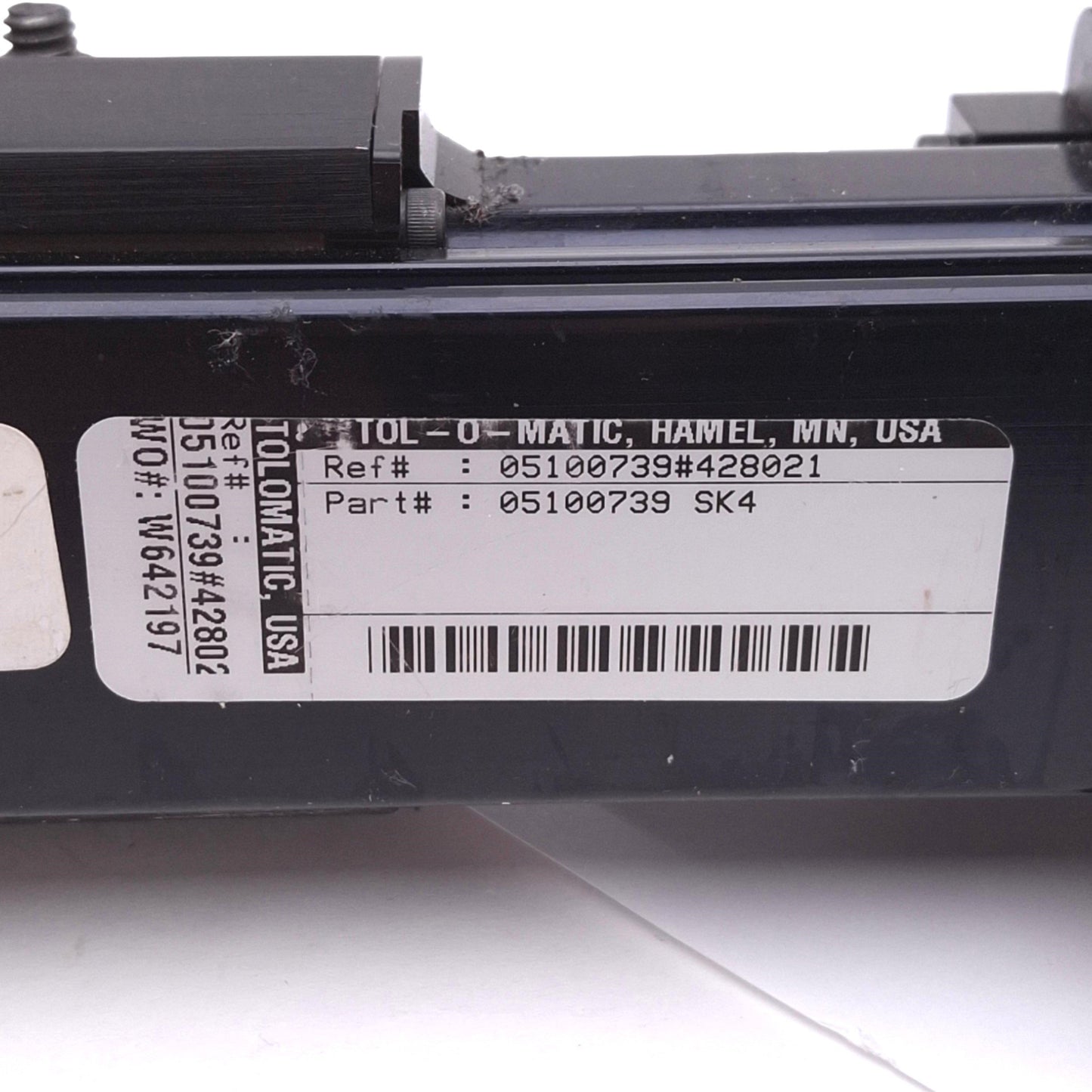 Used Tol-O-Matic 05100739 SK4 Axidyne Ball Screw Linear Actuator, 4in Stroke, NEMA 23