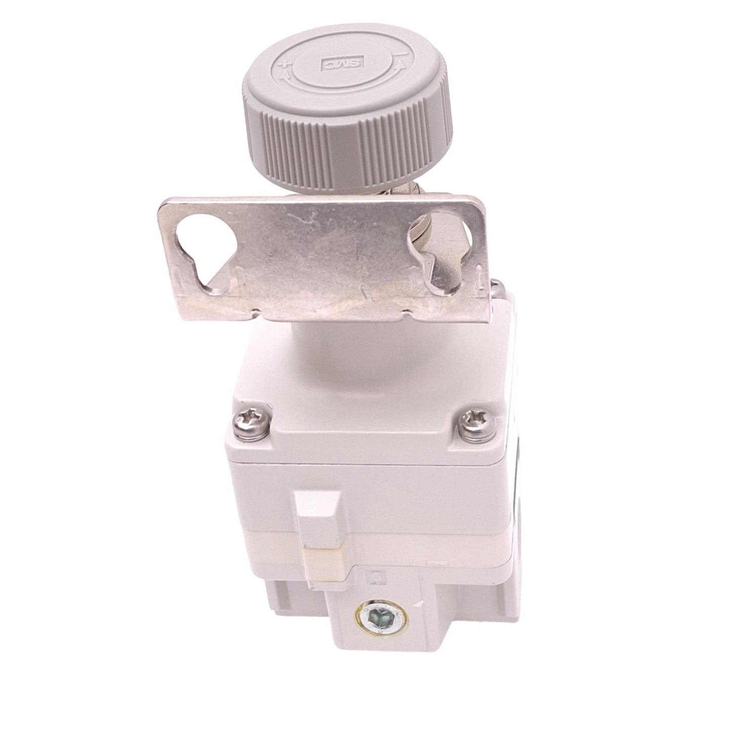 Used SMC IR2010-N02 Pneumatic Regulator, 150psi Max In, 1.4-60psi Out, 1/4in NPT
