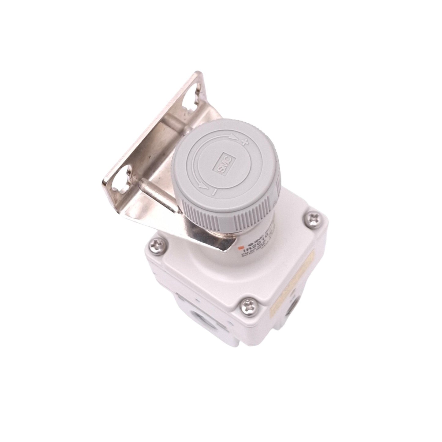 Used SMC IR2010-N02 Pneumatic Regulator, 150psi Max In, 1.4-60psi Out, 1/4in NPT