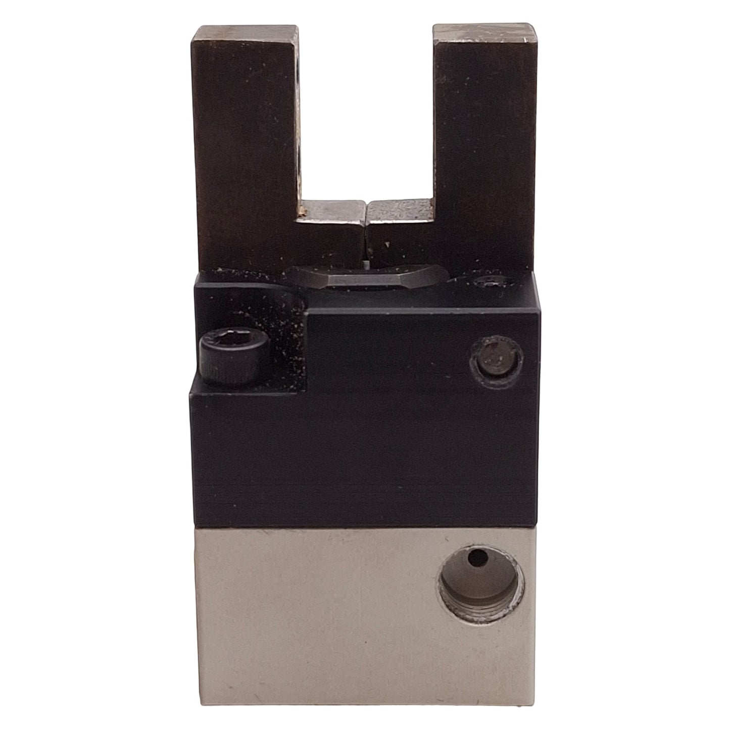 Used Compact SG112-1 Angular Gripper, ø1-1/8in Bore, 2-Jaw, 1in Length, 1/8in NPT
