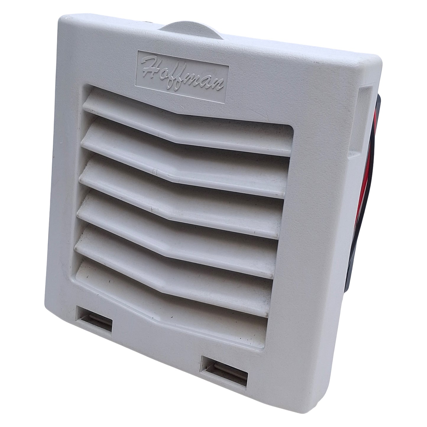 Used Hoffman HF0424414 nVent Side Mount Filter Fan, 24V DC, 21CFM, 112 x 113 x 80mm