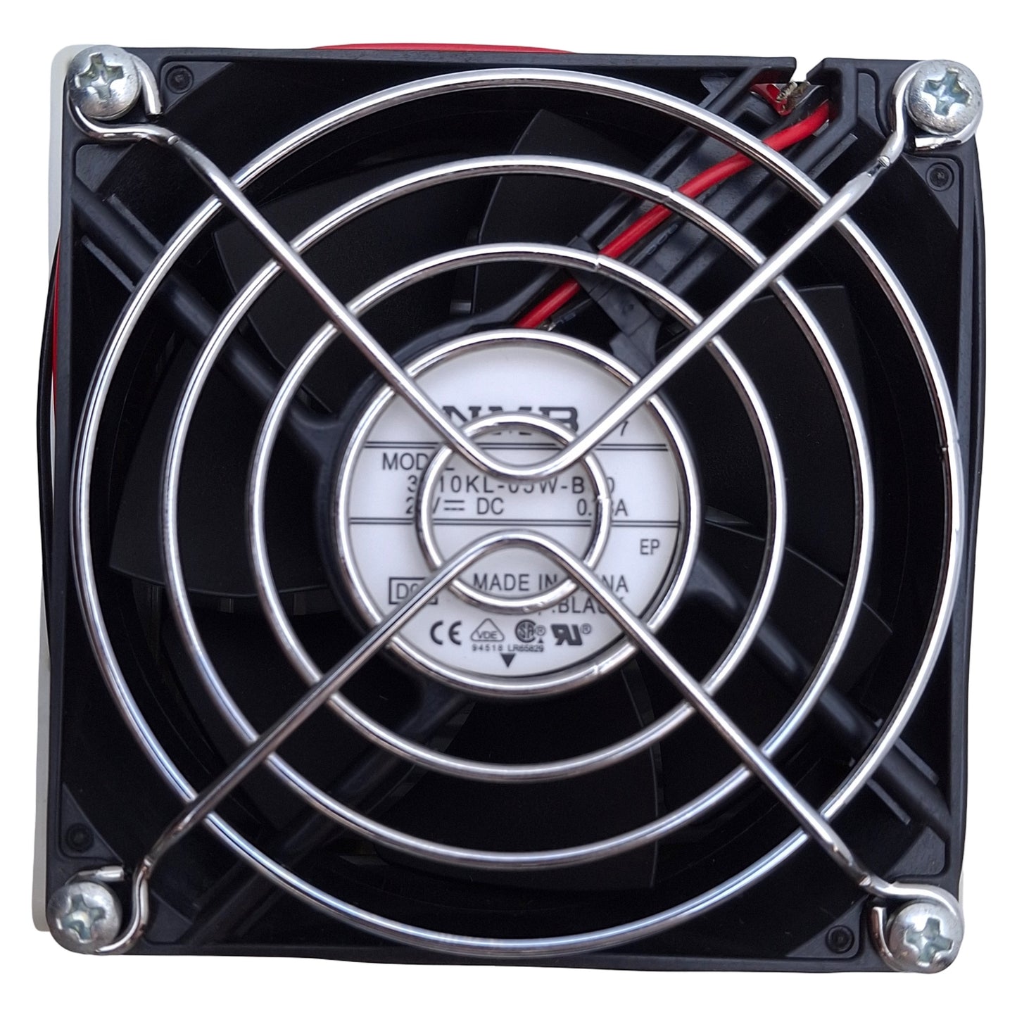 Used Hoffman HF0424414 nVent Side Mount Filter Fan, 24V DC, 21CFM, 112 x 113 x 80mm