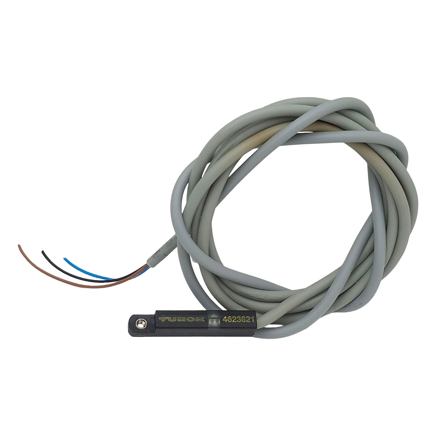 Used Turck 4623621 Rectangular Magnetic Field Sensor, 3-Wire Lead, 1m