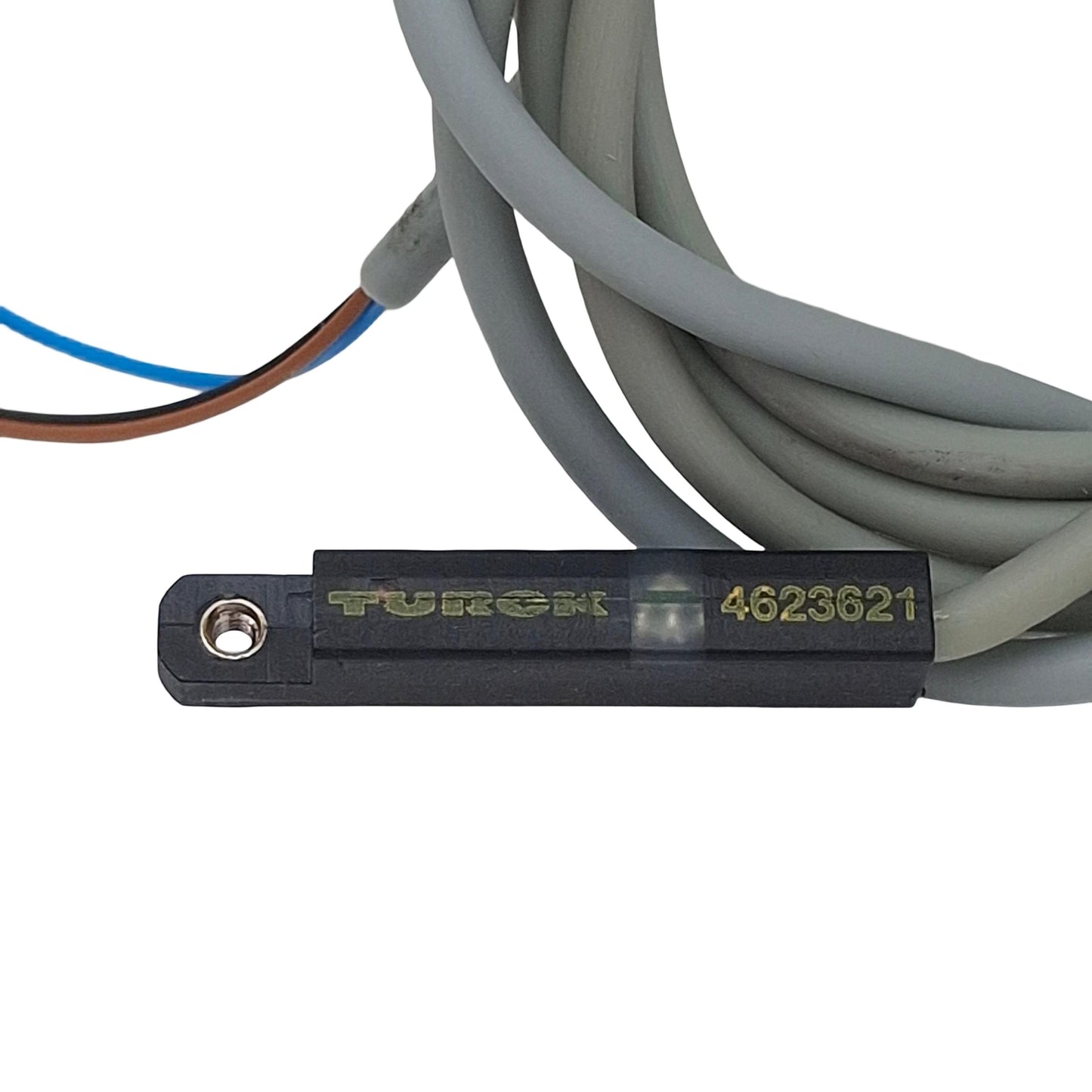 Used Turck 4623621 Rectangular Magnetic Field Sensor, 3-Wire Lead, 1m
