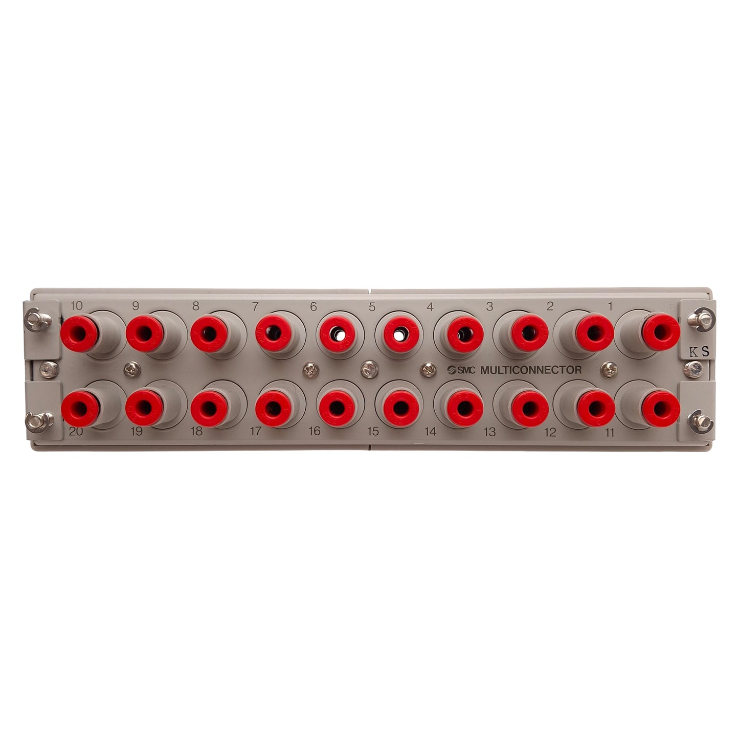Used SMC KDM20-03 Pneumatic Multiconnector, 20-Port, ø5/32in One-touch, -100kPa~1MPa