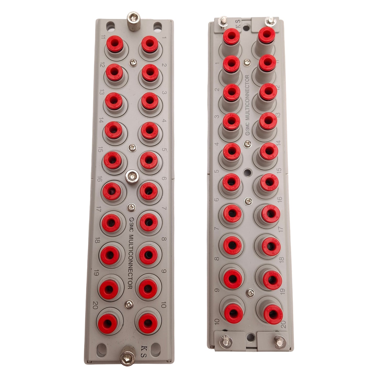 Used SMC KDM20-03 Pneumatic Multiconnector, 20-Port, ø5/32in One-touch, -100kPa~1MPa