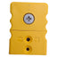 Used Lot of 6 Dayton 36GL04 Yellow Female Jack For Type K Thermocouple, 2-Pin
