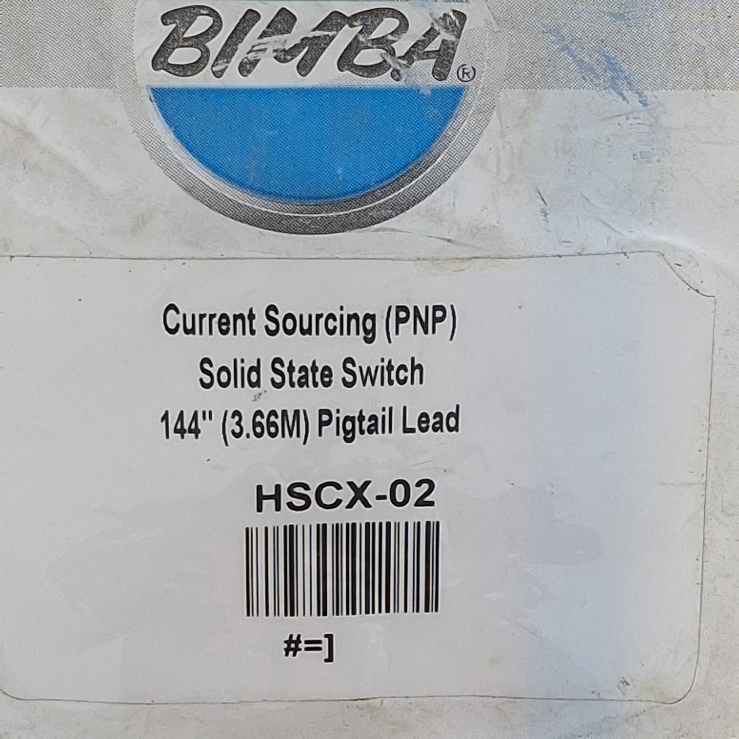 New Bimba HSCX-02 Solid-State Sourcing Switch, PNP, 30VDC 150mA, 3-Wire Lead, 3.6m