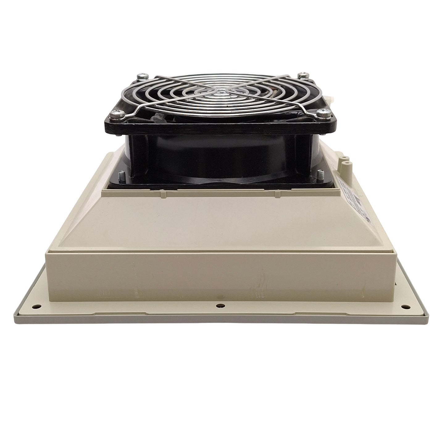 Used McLean SF-0916-002 Side-Mount Filter Fan, 75cfm, 20W, 115VAC 0.22A, 8in x 8in