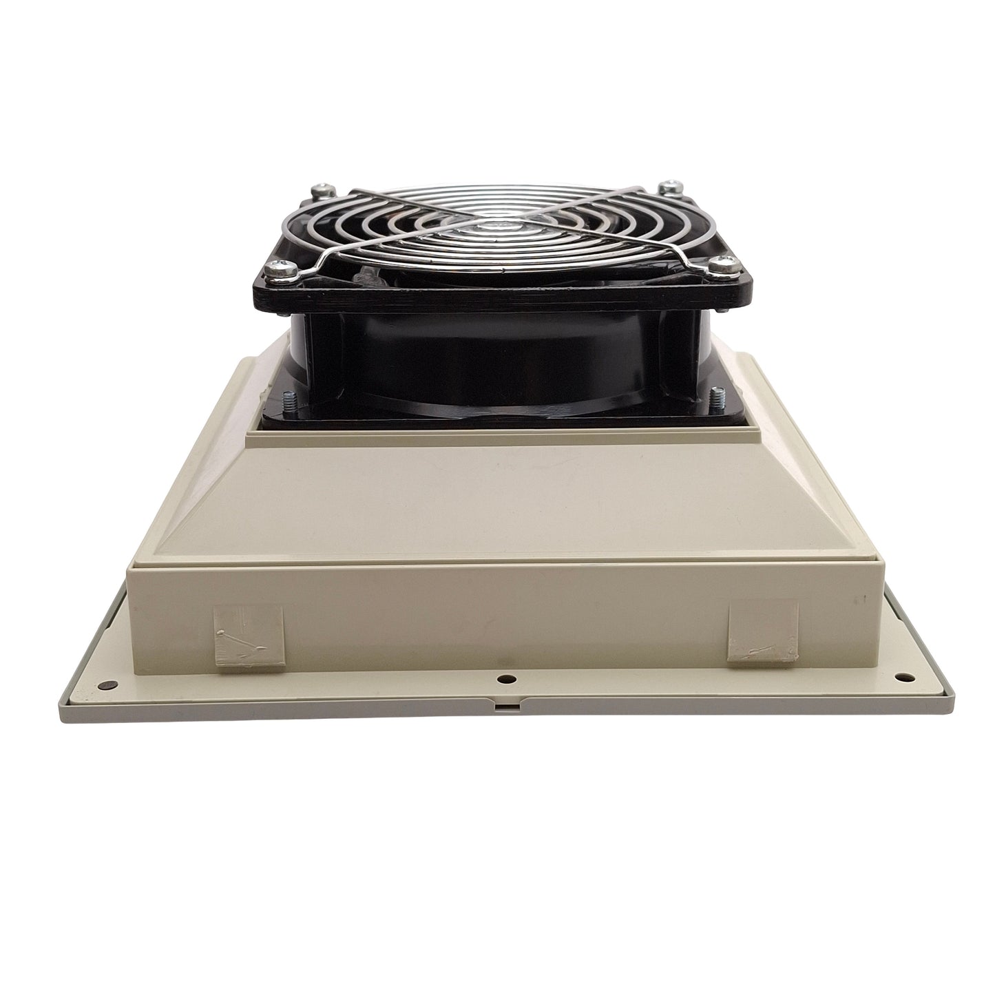 Used McLean SF-0916-002 Side-Mount Filter Fan, 75cfm, 20W, 115VAC 0.22A, 8in x 8in