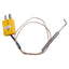 Used Thermocouple Type K, 90 Degree, ø0.065in x 0.8in Sheath, Ungrounded, 2ft Lead