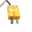 Used Thermocouple Type K, 90 Degree, ø0.065in x 0.8in Sheath, Ungrounded, 2ft Lead