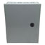 Used nVent AHE10X8X4 Hinge-Cover Gray Steel Enclosure 10in x 8in x 4in *Holes Cutout*