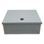 Used nVent AHE10X8X4 Hinge-Cover Gray Steel Enclosure 10in x 8in x 4in *Holes Cutout*