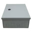 Used nVent AHE10X8X4 Hinge-Cover Gray Steel Enclosure 10in x 8in x 4in *Holes Cutout*