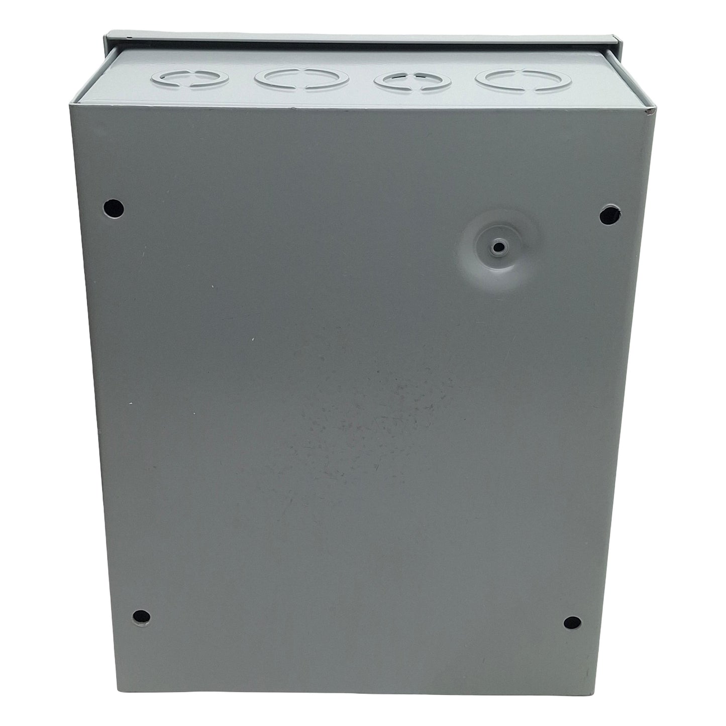 Used nVent AHE10X8X4 Hinge-Cover Gray Steel Enclosure 10in x 8in x 4in *Holes Cutout*