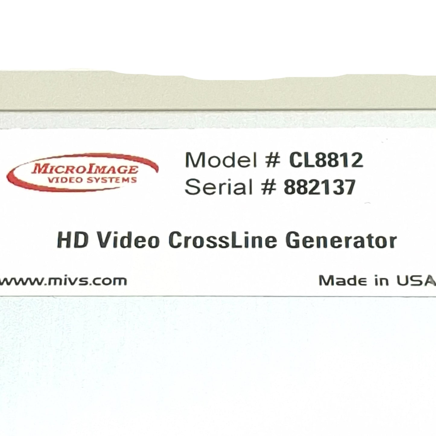 Used MicroImage CL8812 HD Video CrossLine Generator, 8-Lines, 12VDC 6W, HDMI, RS232