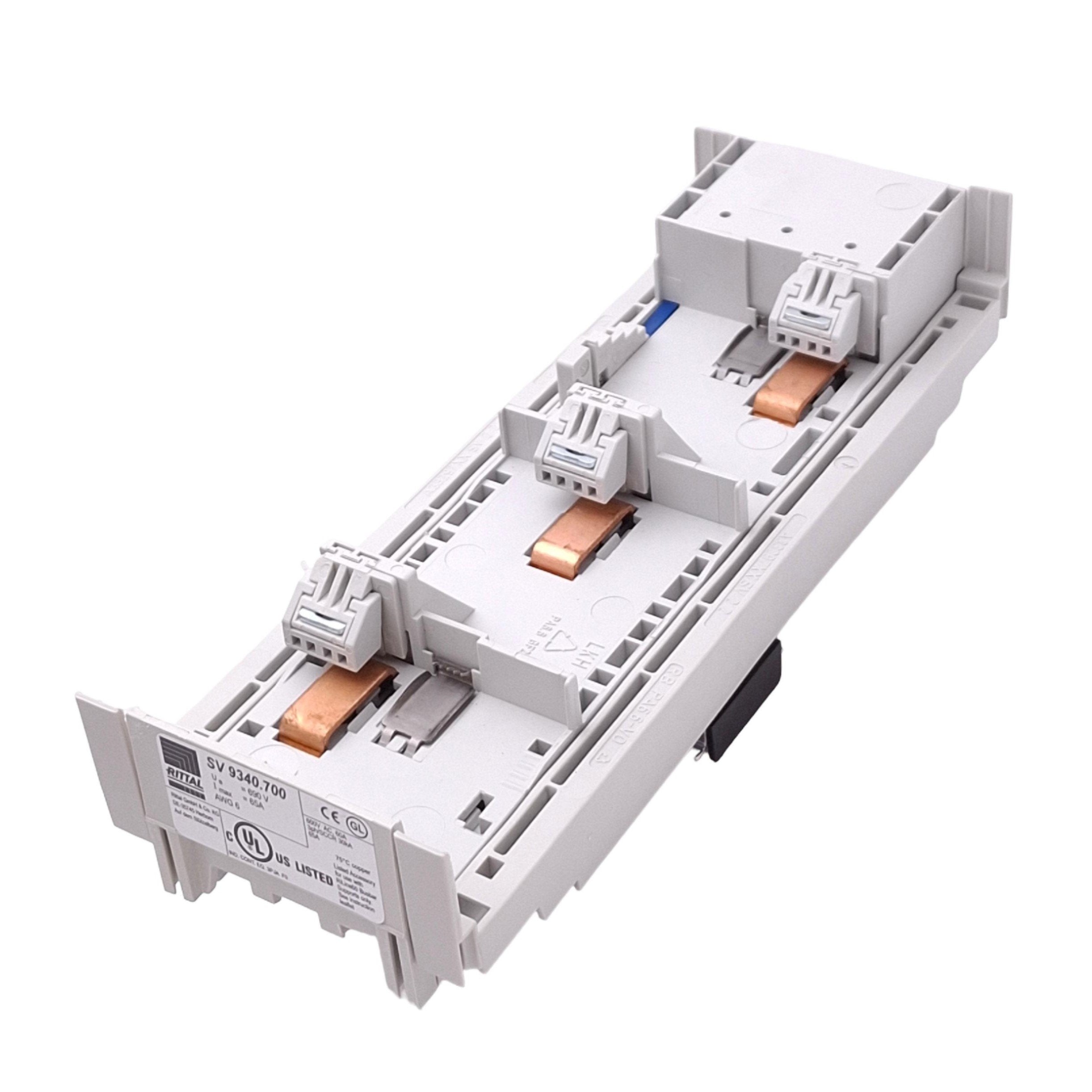 Device Adapter Rittal Rittal SV 9340.700 OM Adapter for Busbar Systems, 3-Pole, 690VAC 65A M ...