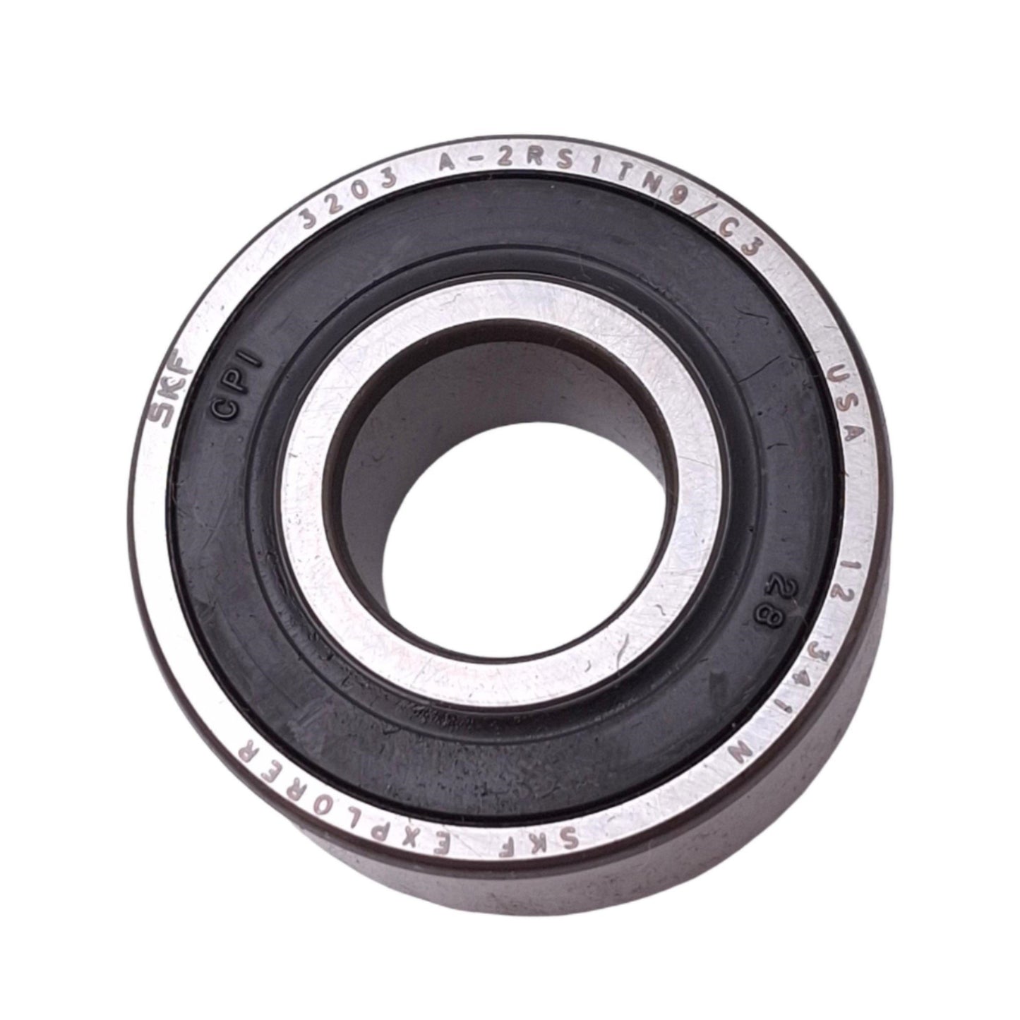 New SKF 3203 A-2RS1TN9/C3 Angular Contact Ball Bearing, 40mm OD, 17mm Bore, 12000rpm