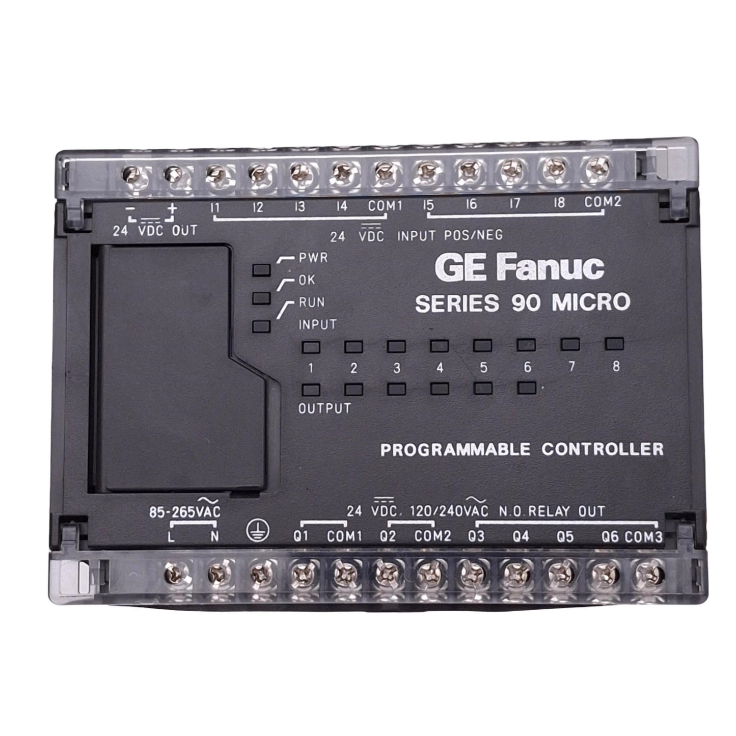 Used GE Fanuc IC693UDR001CP1 Series 90 Micro CPU PLC Module, 14-Point, 100-240VAC