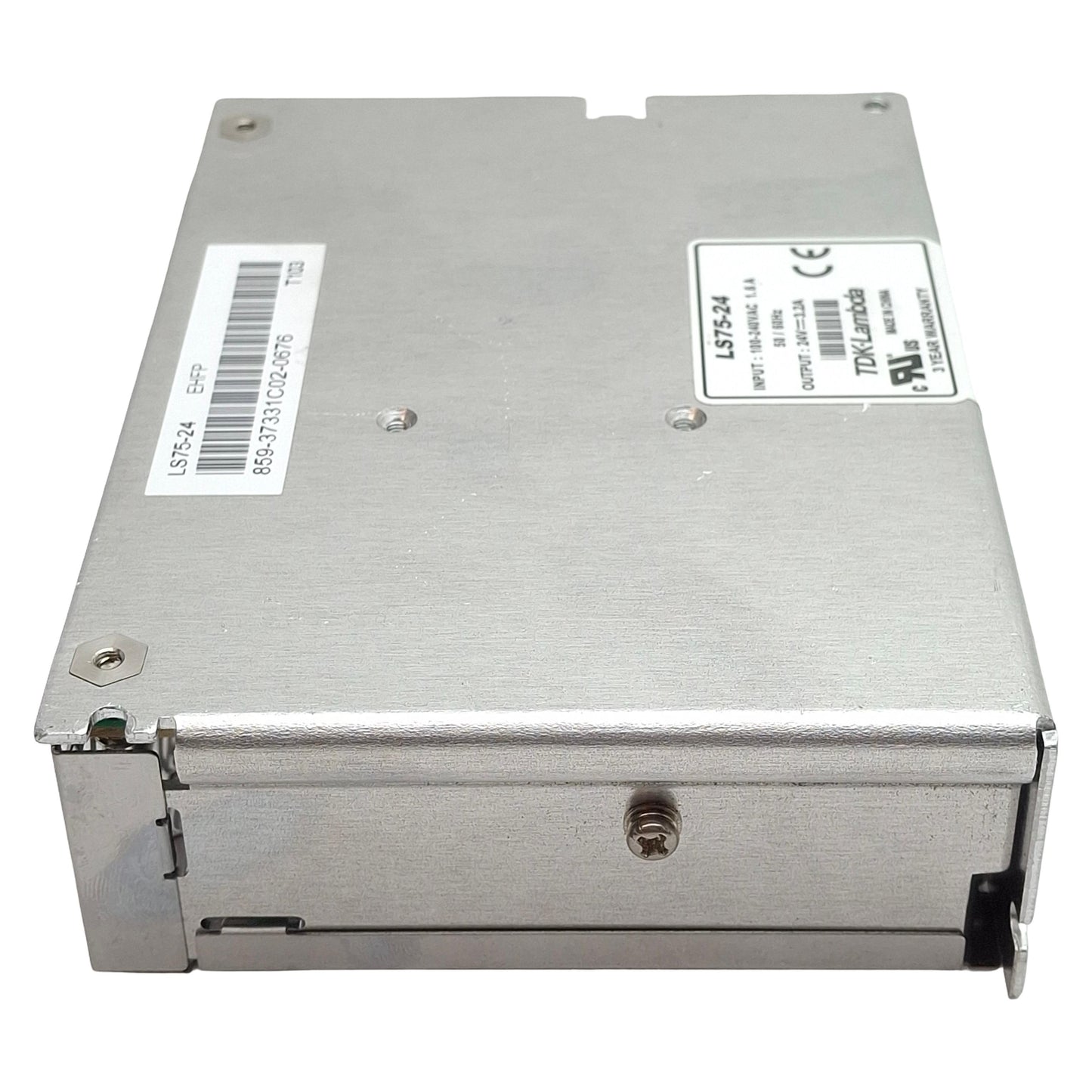 Used TDK-Lambda LS75-24 Enclosed Power Supply, 100-240VAC In, 3.2A 24VDC Out