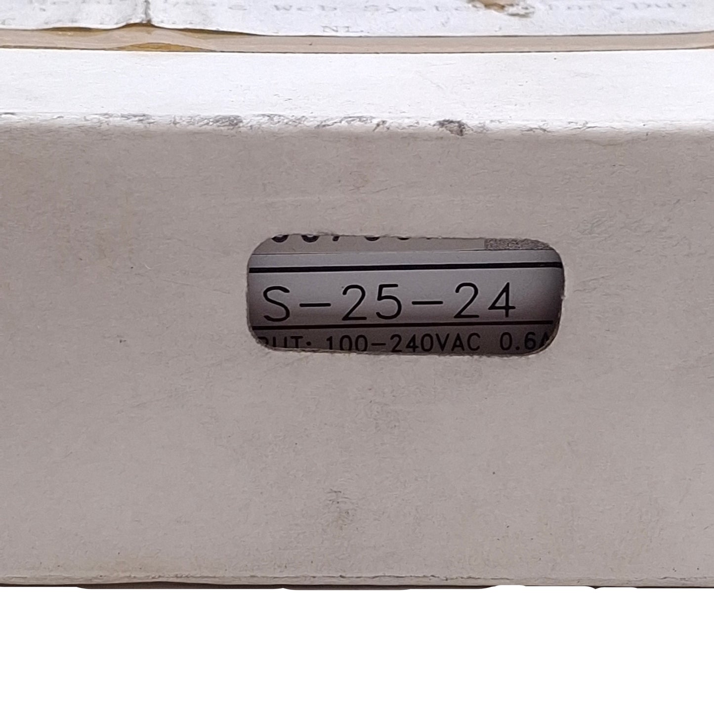 New Mean Well S-25-24 Switching Power Supply 100-240VAC 0.6A In, 24VDC 1.1A Out, 25W