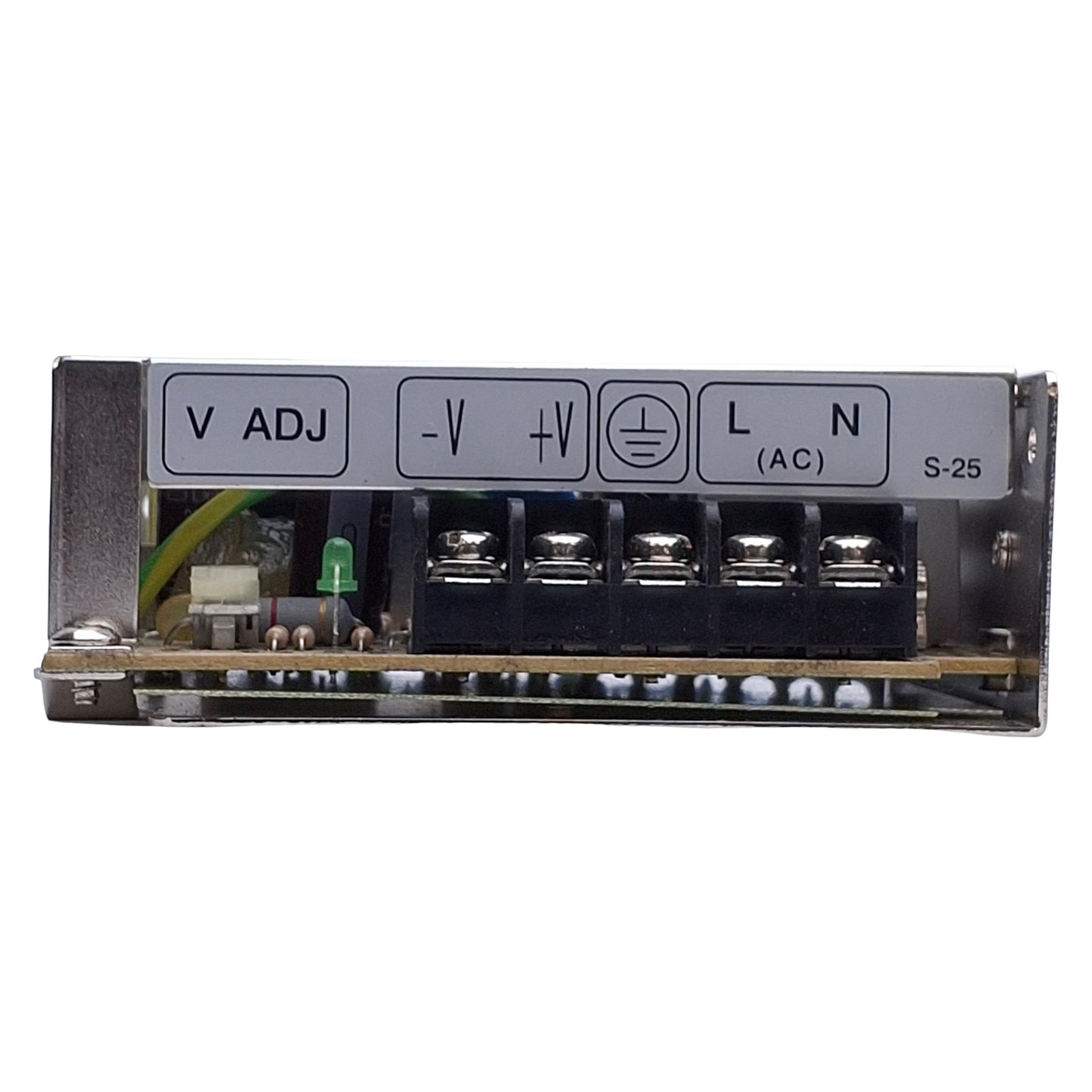 New Mean Well S-25-24 Switching Power Supply 100-240VAC 0.6A In, 24VDC 1.1A Out, 25W