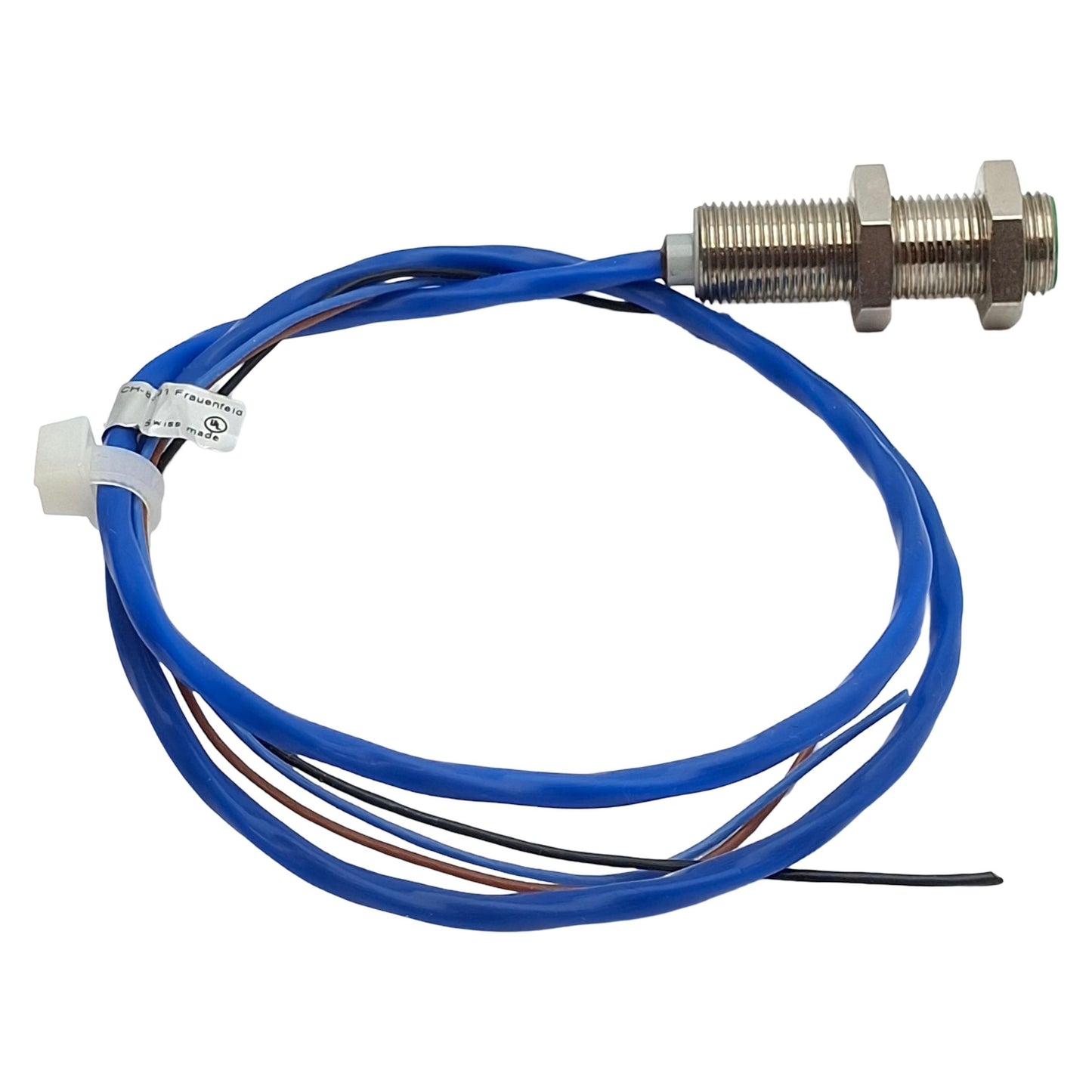 Used Baumer IFRM 12P1707 Inductive Sensor, PNP NO, 4mm Range, 6-30VDC, M12, 3-Wire
