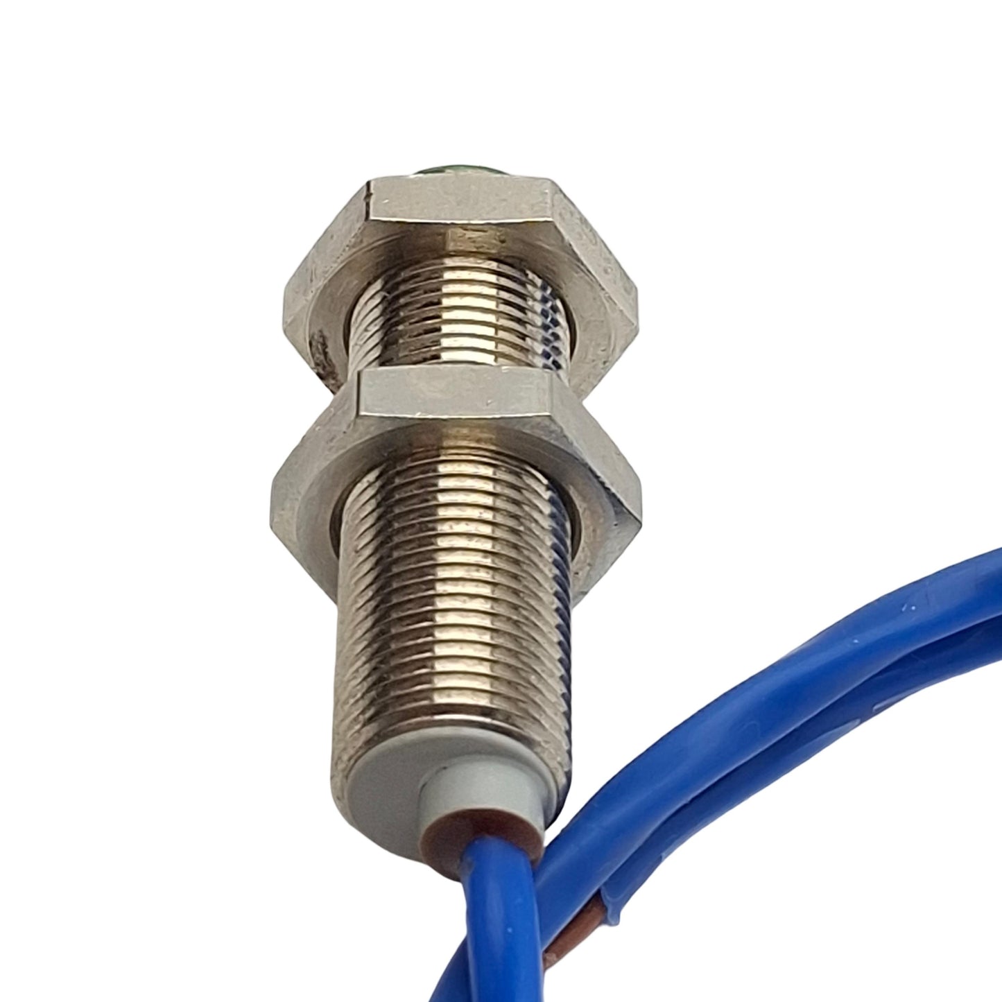 Used Baumer IFRM 12P1707 Inductive Sensor, PNP NO, 4mm Range, 6-30VDC, M12, 3-Wire