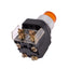 Used Allen Bradley 800T-PB26A Amber Illuminated Pushbutton, 1NO 1NC, 240VAC Lamp